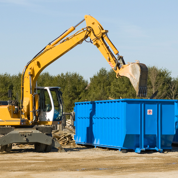 can i choose the location where the residential dumpster will be placed in Fowlerton IN